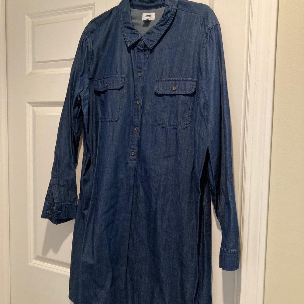 Old Navy Denim Shirt Dress XXL